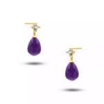 گوشواره اشک بنفش